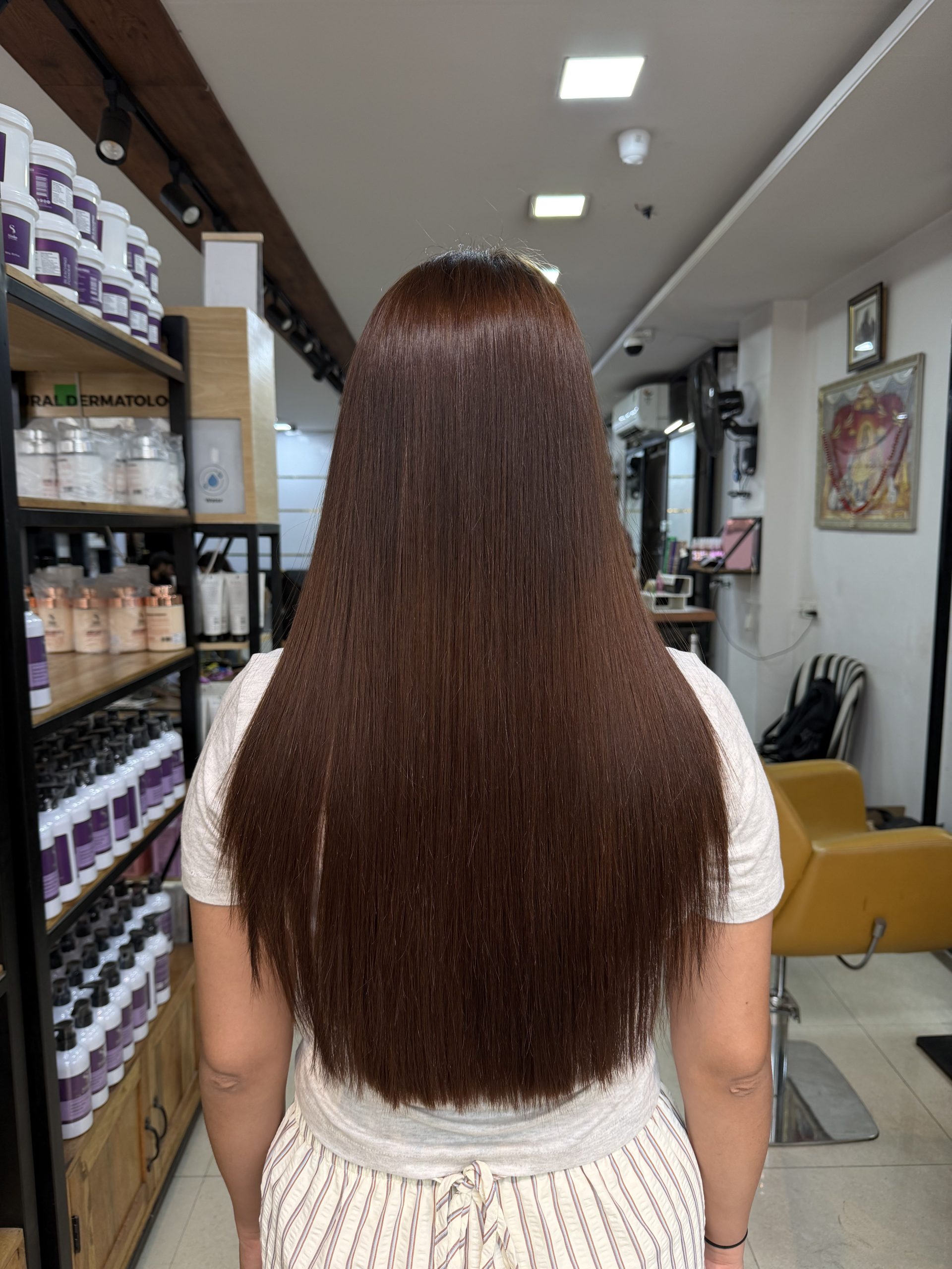 After hair transformation